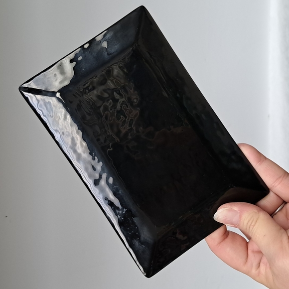 Vintage Japanese enamel on copper trinket dish with cherry blossom design - Picture 4 of 4